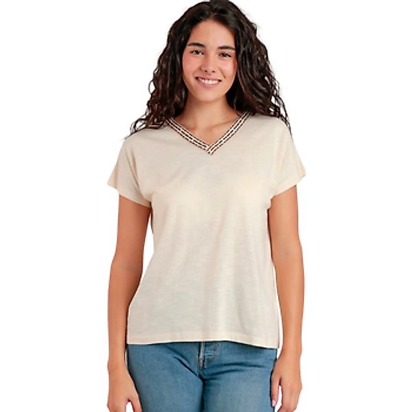 Admas  Blusen T-Shirt mit kurzen Ärmeln und V-Ausschnitt Mexico günstig online kaufen