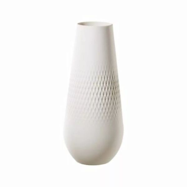 Villeroy & Boch Manufacture Collier Vase Carré blanc 26 cm Vasen weiß günstig online kaufen