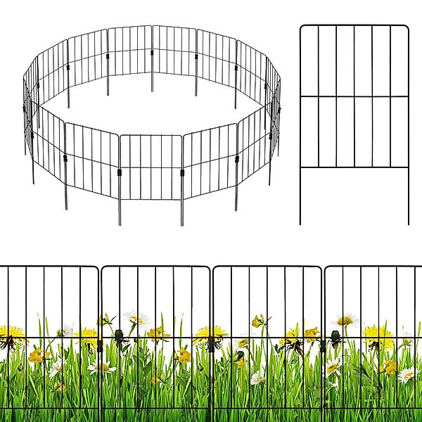 COSTWAY Gartenzaun, 15 St. Beetzaun, Absperrzaun, günstig online kaufen