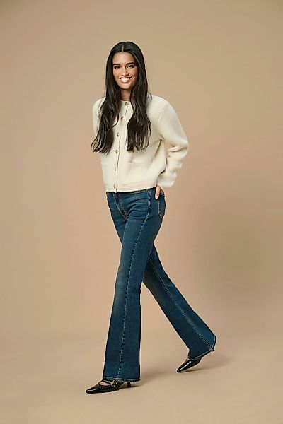 JDY 5-Pocket-Jeans "JDYKATHY HW FLARED JEANS DNM NOOS", mit ausgestelltem B günstig online kaufen