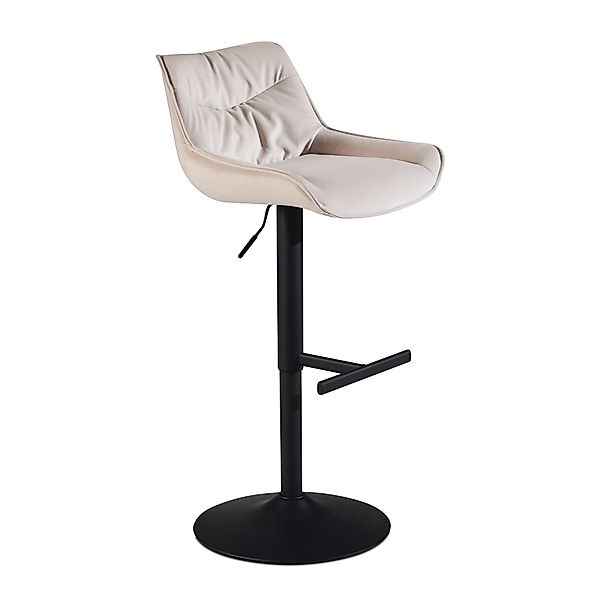 FINEBUY Barhocker FB60307 (Samt Beige Hocker günstig online kaufen