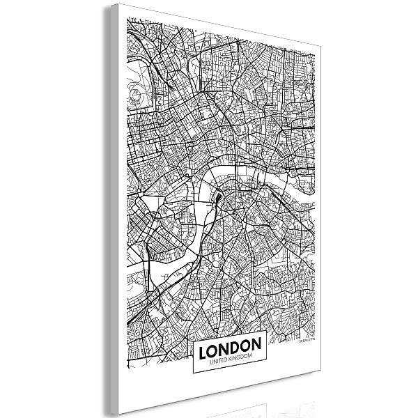 Wandbild - Map of London (1 Part) Vertical günstig online kaufen