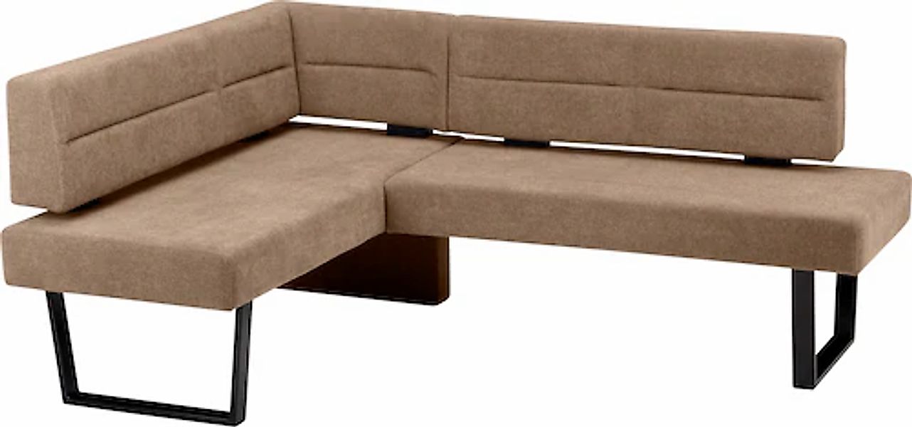 massivline&more Eckbank "Martina" modernes Design, Gestell aus massivem Met günstig online kaufen