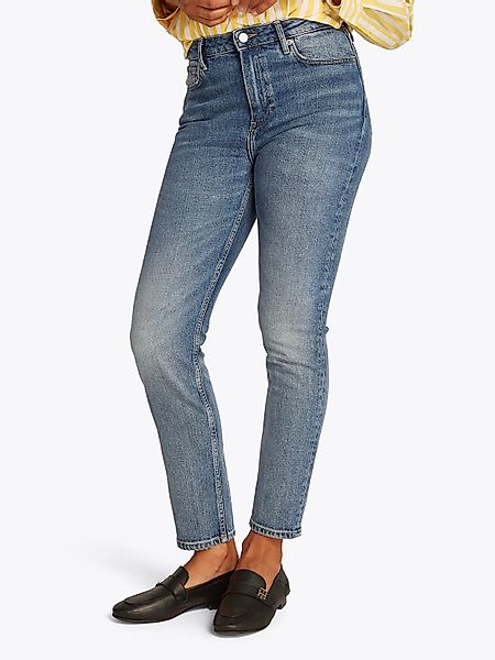 Tommy Hilfiger Slim-fit-Jeans "Slim Cigarette High Waist" mit Logo-Badge, i günstig online kaufen