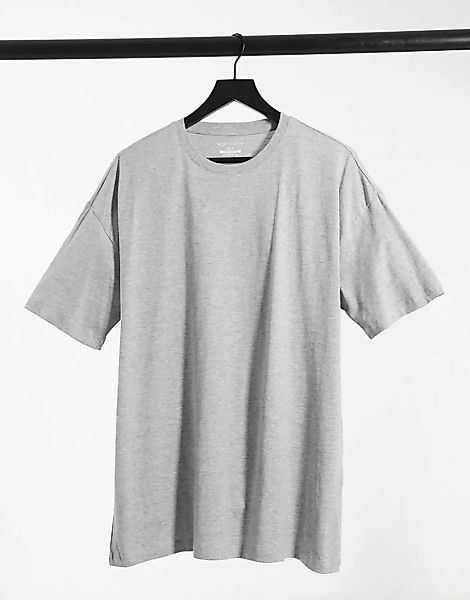 New Look – Graues, übergroßes T-Shirt günstig online kaufen