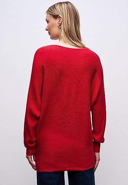STREET ONE Strickpullover mit feiner Struktur und weitem Schnitt günstig online kaufen