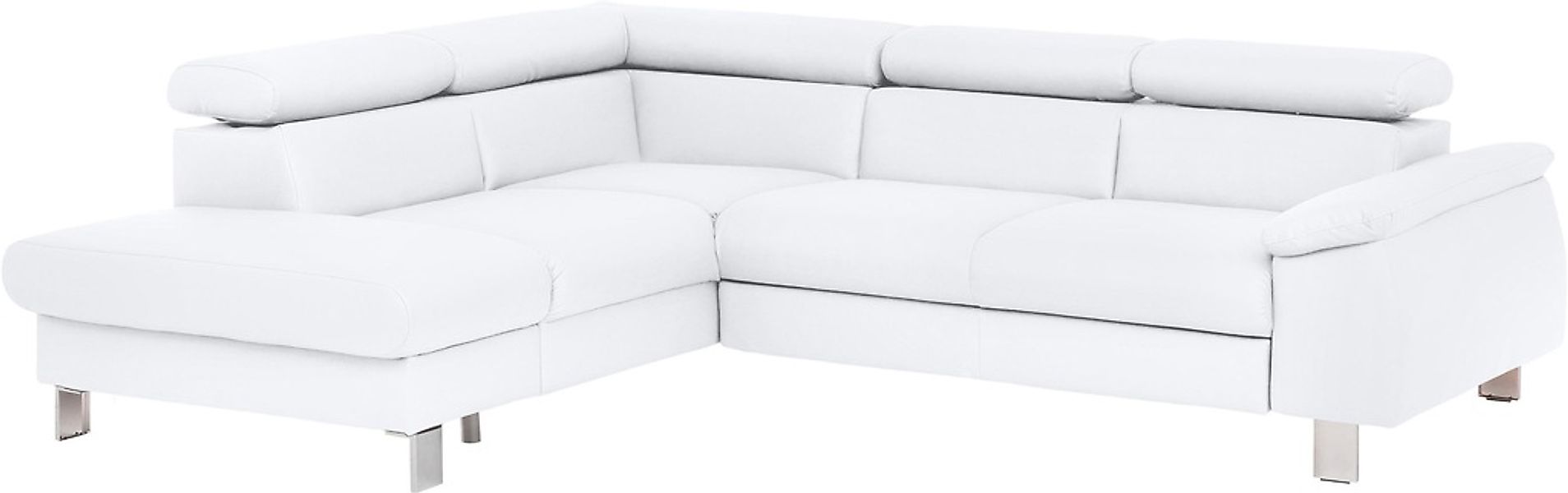COTTA Ecksofa "Komaris L-Form, B: 249 cm" mit Kopfteilverstellung, optional günstig online kaufen