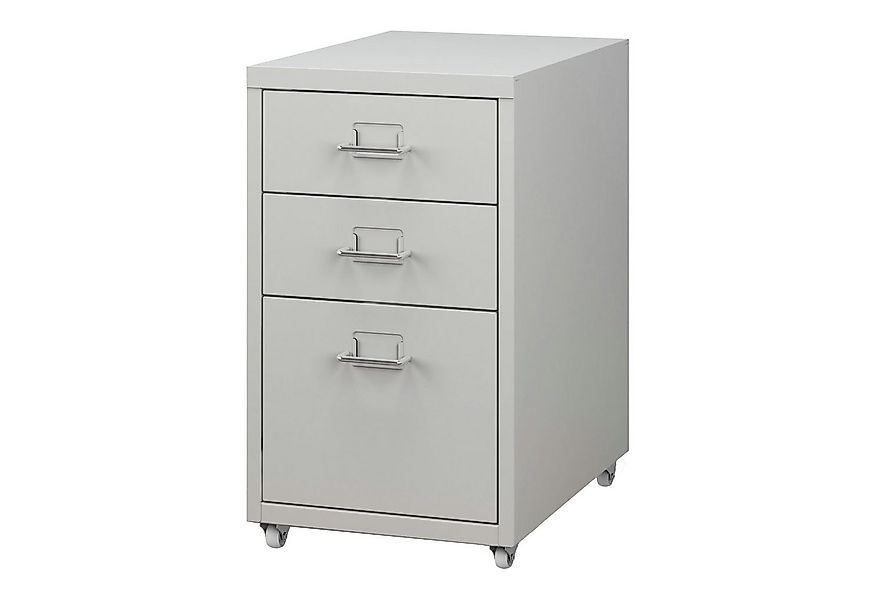 en.casa Rollcontainer, »Kökar« Schubladenschrank Stahl Weiß günstig online kaufen