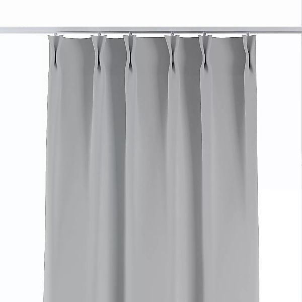 Vorhang mit flämischen 2-er Falten, sibern, Crema (144-66) günstig online kaufen