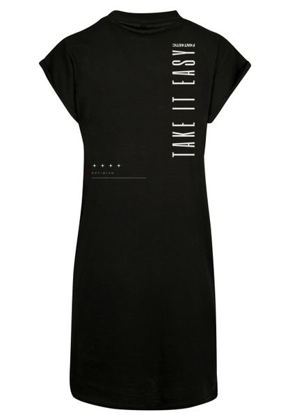 F4NT4STIC Shirtkleid "Take It Easy" Ohne Taschen Print günstig online kaufen