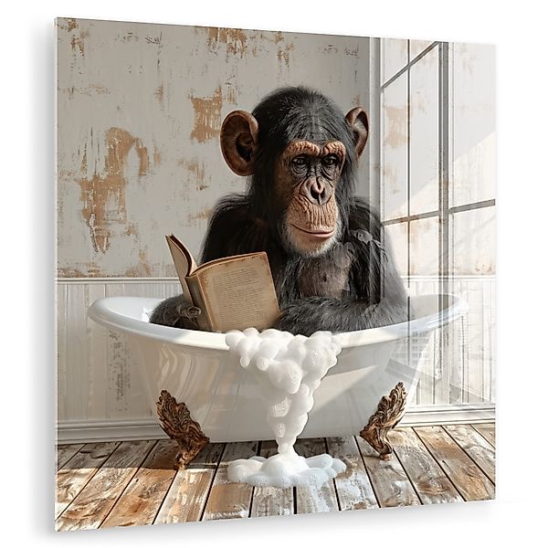 MuchoWow Acrylglasbild Vintage - Affe - günstig online kaufen