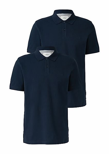 s.Oliver Poloshirt Packung, 2 Stk. mit Logo Stickerei günstig online kaufen