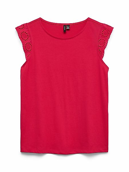 Vero Moda T-Shirt "VMEMILY SL GATHERING TOP JRS NOOS" Baumwolle, regular fi günstig online kaufen