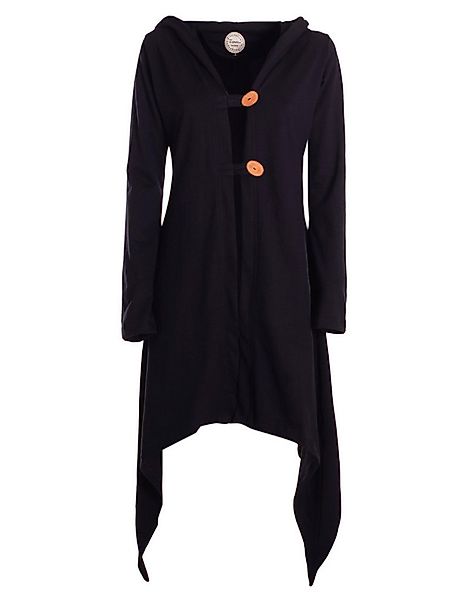 Vishes Langjacke Zipfeljacke Asymmetrischer Boho Cardigan mit Kapuze und Ho günstig online kaufen
