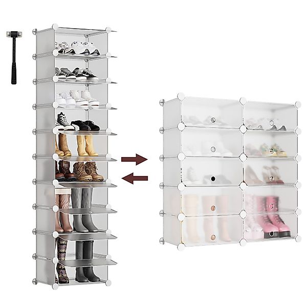 Sekey Schuhregal Schuhschrank 10 Ebenen, Platzsparend günstig online kaufen