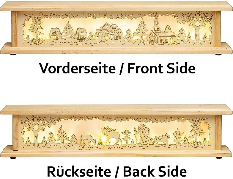 SIKORA Schwibbogen-Fensterbank LED beleuchtet Wendebank mit 2 Motiven in 2 günstig online kaufen