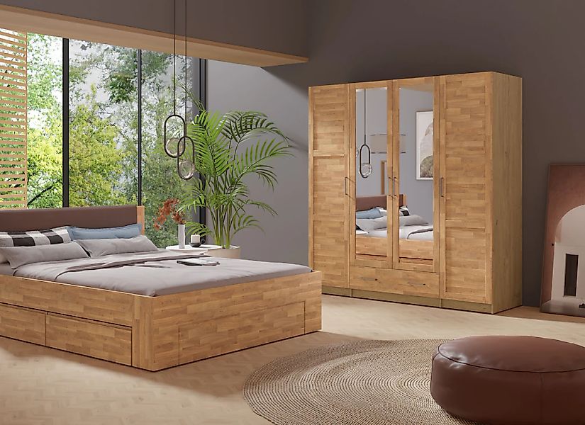 OTTO home Kleiderschrank "Sabrina, natürlicher Landhausstil, mit Innenausst günstig online kaufen