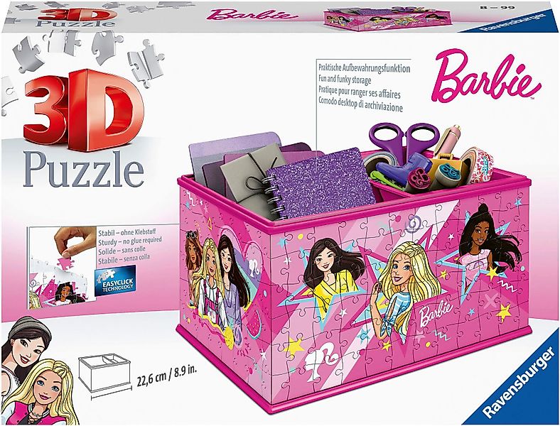 Ravensburger 3D-Puzzle Aufbewahrungsbox Barbie, 216 Puzzleteile, günstig online kaufen
