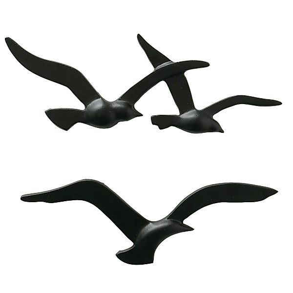 BOLTZE Wanddekoobjekt Birdy schwarz, aus Metall, günstig online kaufen