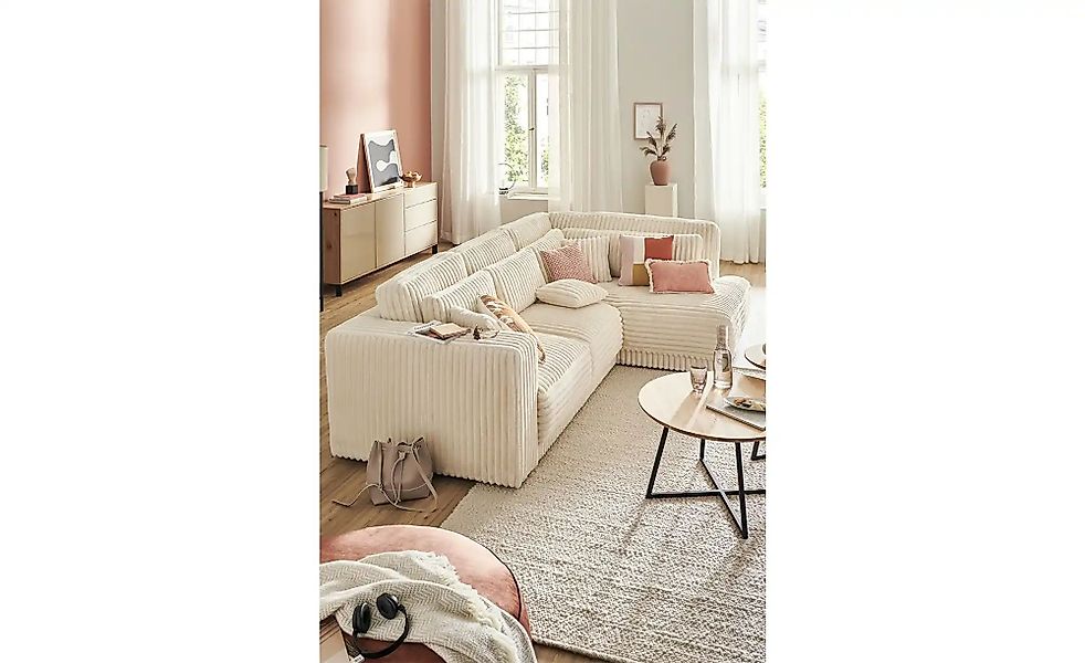switch Ecksofa  in modernem Breitcord Torrino  ¦ creme ¦ Maße (cm): B: 300 günstig online kaufen