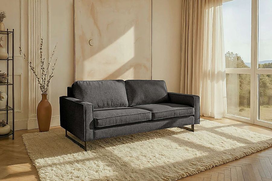 Home affaire 3-Sitzer "Maxi-Ausführung Pinto, 236 cm, Cord, Chenille, Leder günstig online kaufen