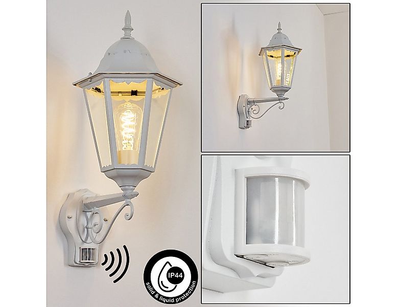 hofstein Außen-Wandleuchte Außenwandlampe mit Bewegungsmelder aus Metall/Gl günstig online kaufen