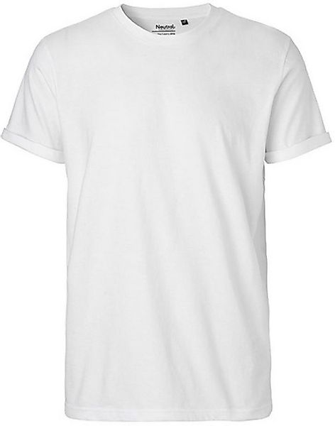 Neutral Rundhalsshirt Herren Roll Up Sleeve T-Shirt / 100% Fairtrade Baumwo günstig online kaufen