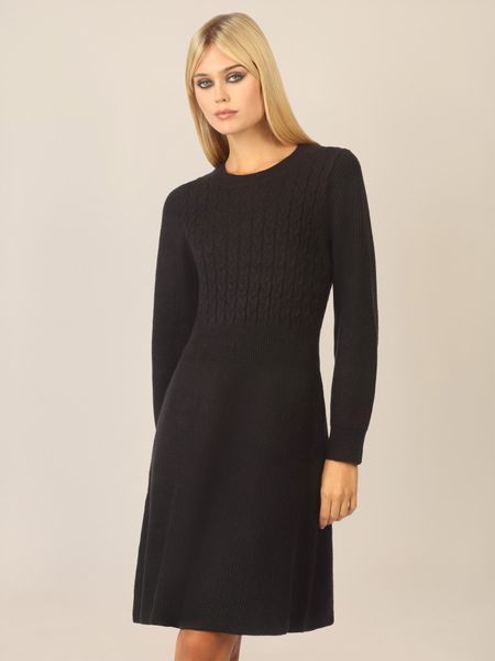 Apart Strickkleid mit Zopfmuster günstig online kaufen