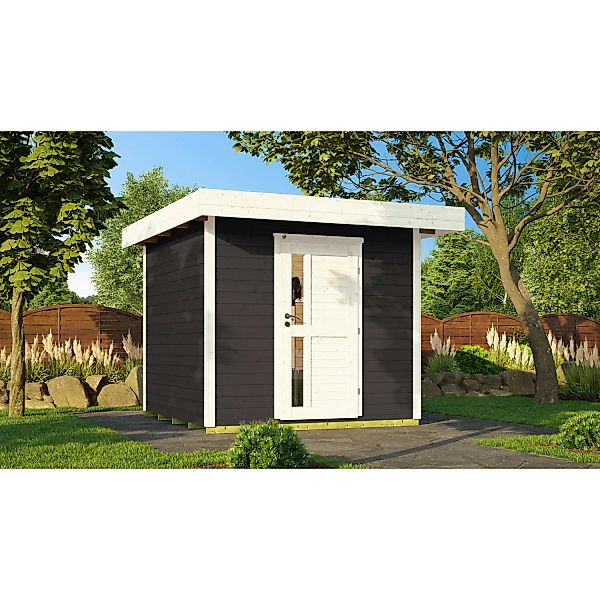 Weka Holz-Gartenhaus Designhaus 172 Flachdach Lackiert 314 cm günstig online kaufen