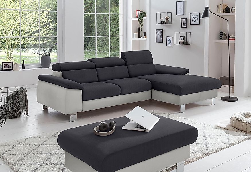 COTTA Polstergarnitur Komaris L-Form, B: 242 günstig online kaufen