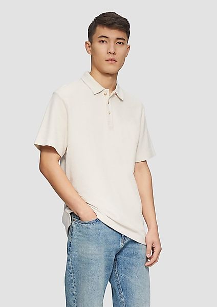 s.Oliver Poloshirt Poloshirt Kragen, Knopfleiste, Logo-Patch günstig online kaufen