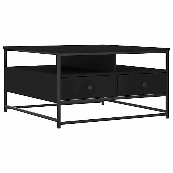 vidaXL Couchtisch Schwarz 80x80x45 cm Holzwerkstoff günstig online kaufen