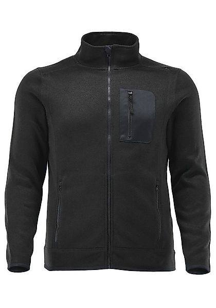 OS Trachten Strickfleecejacke Nucku Outdoorjacke mit Stehkragen und Brustta günstig online kaufen