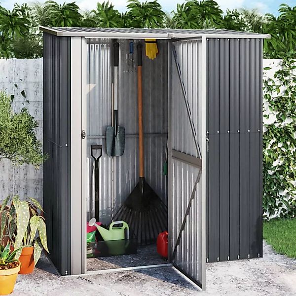 vidaXL Gerätehaus, Geräteschuppen Anthrazit 180,5x97x209,5 cm günstig online kaufen
