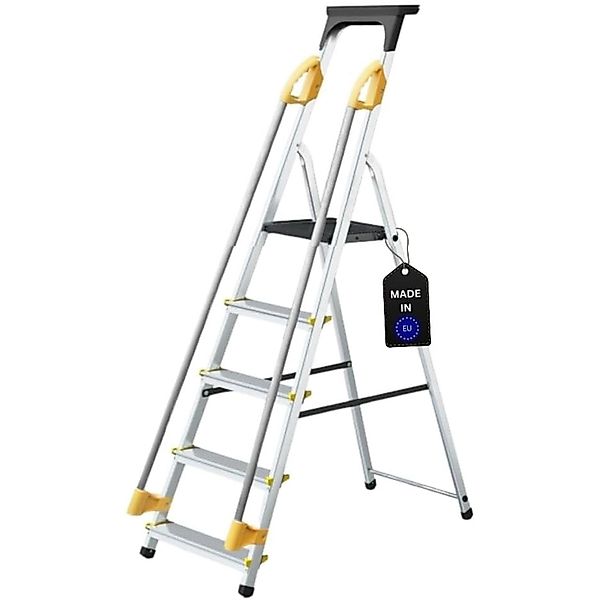 PROREGAL Stufenstehleiter mit Werkzeugablage & Handlauf Economy Basic Einse günstig online kaufen