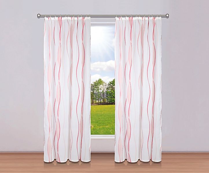 my home Gardine Dimona, Kräuselband (2 günstig online kaufen