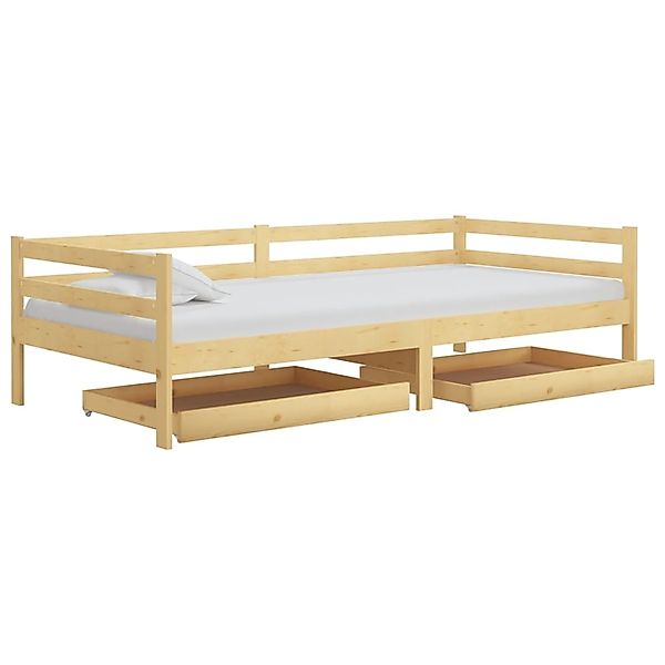 vidaXL Tagesbett mit Schubladen 90x200 cm Massivholz Kiefer832093 günstig online kaufen