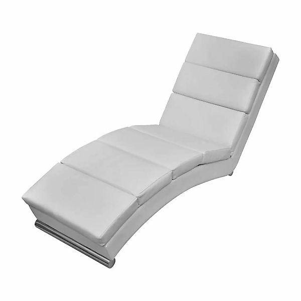 vidaXL Chaiselongue, Liegesofa Weiß Kunstleder günstig online kaufen