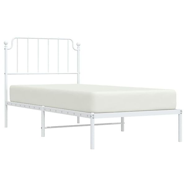 vidaXL Bett Bettgestell mit Kopfteil Metall günstig online kaufen