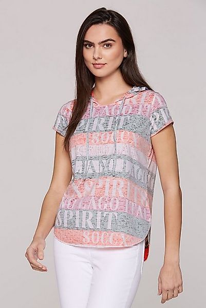 SOCCX Rundhalsshirt mit Ausbrenner-Effekten günstig online kaufen
