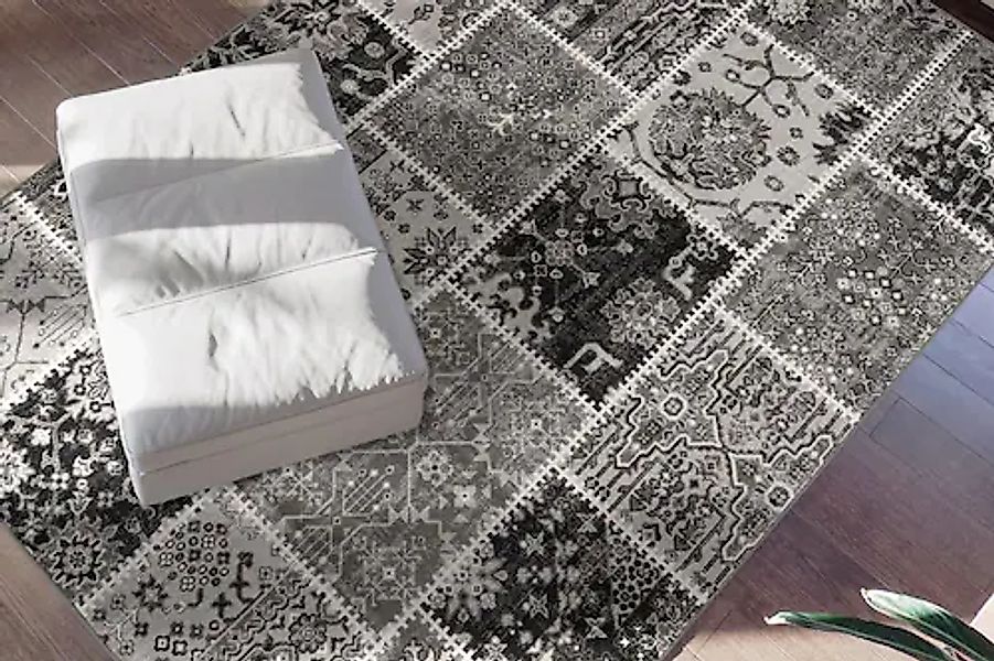 my home Teppich »Darian«, rechteckig, 6 mm Höhe, Wohnzimmer günstig online kaufen