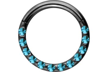 PIERCINGLINE Nasenpiercing Chirurgenstahl Segmentring Clicker KRISTALLE günstig online kaufen