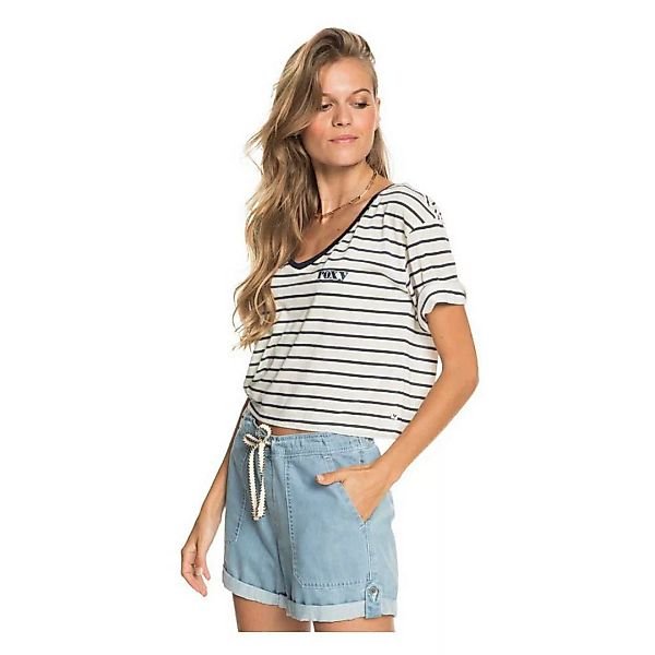 Roxy Bikini Moments Kurzärmeliges T-shirt XL Snow White Kuta Stripes günstig online kaufen