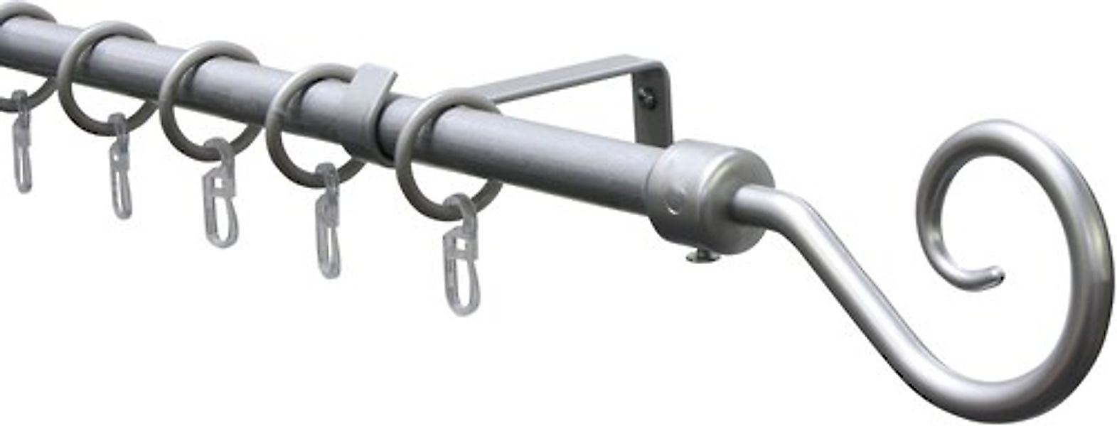 GARDINIA Gardinenstange »Set Metall« 1 läufig-läufig ausziehbar 1-Lauf günstig online kaufen