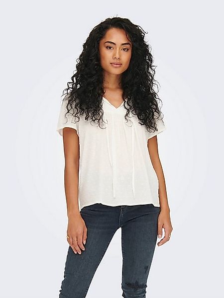 JACQUELINE de YONG Blusenshirt Top Oberteil Rundhals V-Ausschnitt Bluse 748 günstig online kaufen