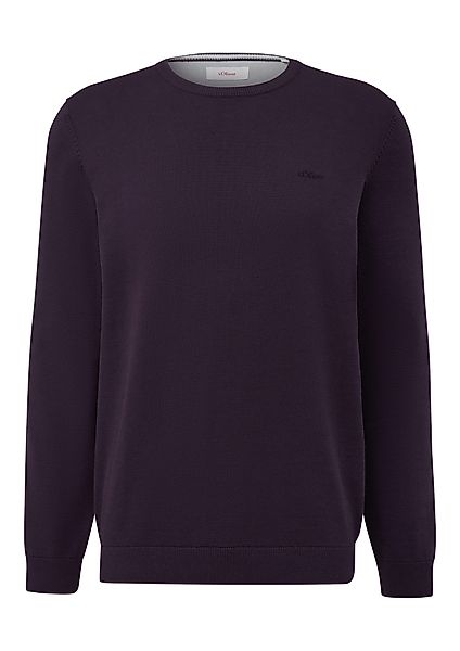 s.Oliver Strickpullover mit Logostickerei günstig online kaufen