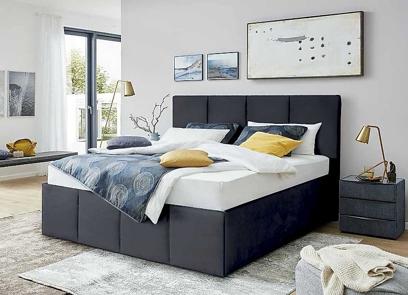 Halmon Schlafkomfort Betten Polsterbett Dalas (Mit Bettkasten, erhältlich i günstig online kaufen