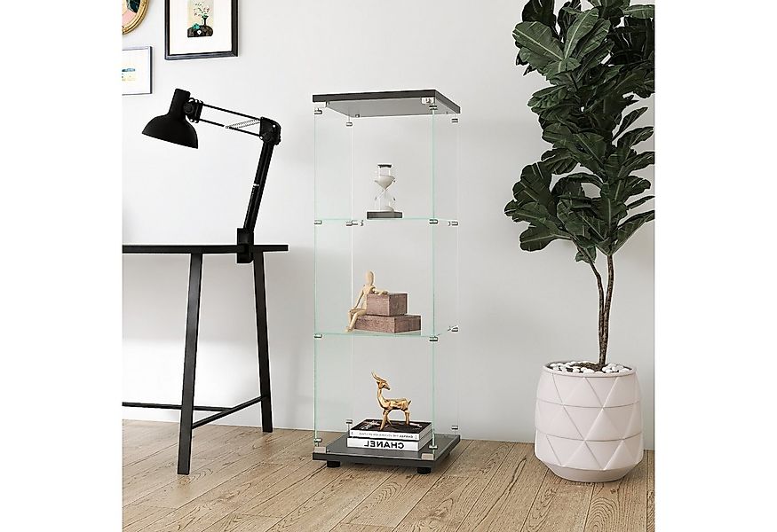 Furnishings Home Standvitrine Eckvitrine Vitrine 3 Böden, hoch 120 cm (1-St günstig online kaufen