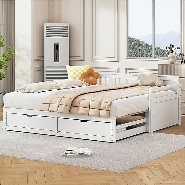 MODFU Schlafsofa Multifunktionales Zwei-in-Eins-Tagesbett, mit Kiefernbett, günstig online kaufen