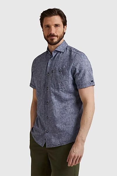 Vanguard Short Sleeve Hemd Leinen Blau - Größe XXL günstig online kaufen